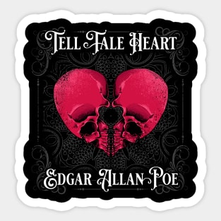 Edgar Allan Poe Tell-Tale Heart Literary Gift Sticker